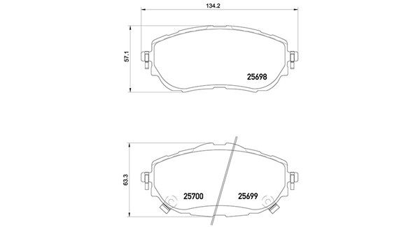 MAGNETI MARELLI Bremžu uzliku kompl., Disku bremzes 363700483150